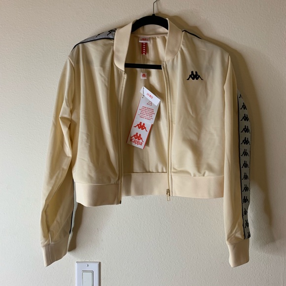 kappa tracksuit cream